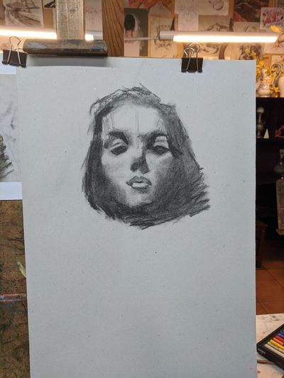 Charcoal portrait 1